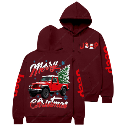 Merry Christmas And Tree Jp Casual Hoodie