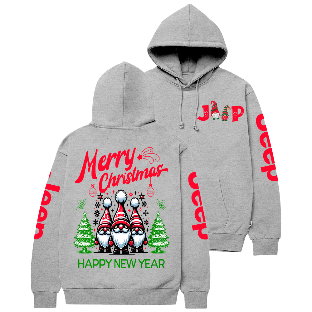 Christmas Gnomes Greeting Jp Casual Hoodie