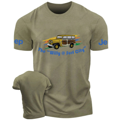 The Willy Surf City Four-Wheeled Vehicles Driving On City Roads JP T-Shirt