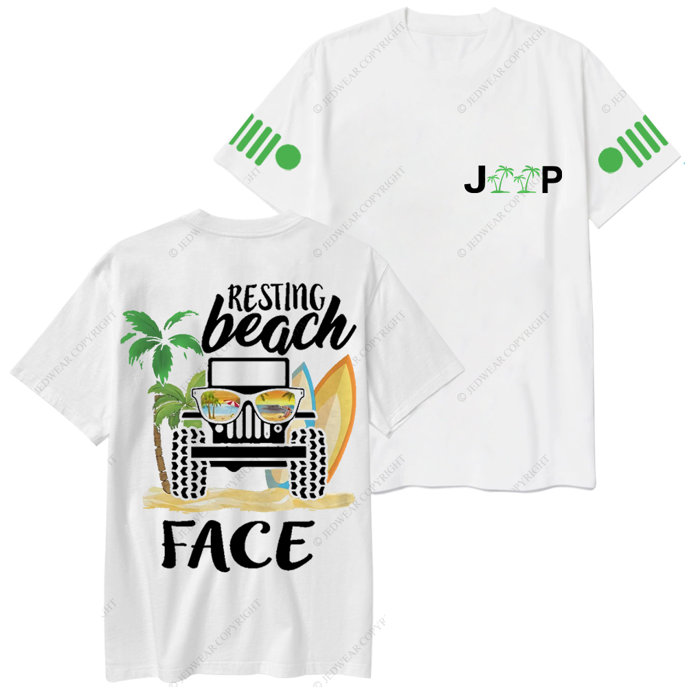 Resting Beach Face Surf Jp T-Shirt