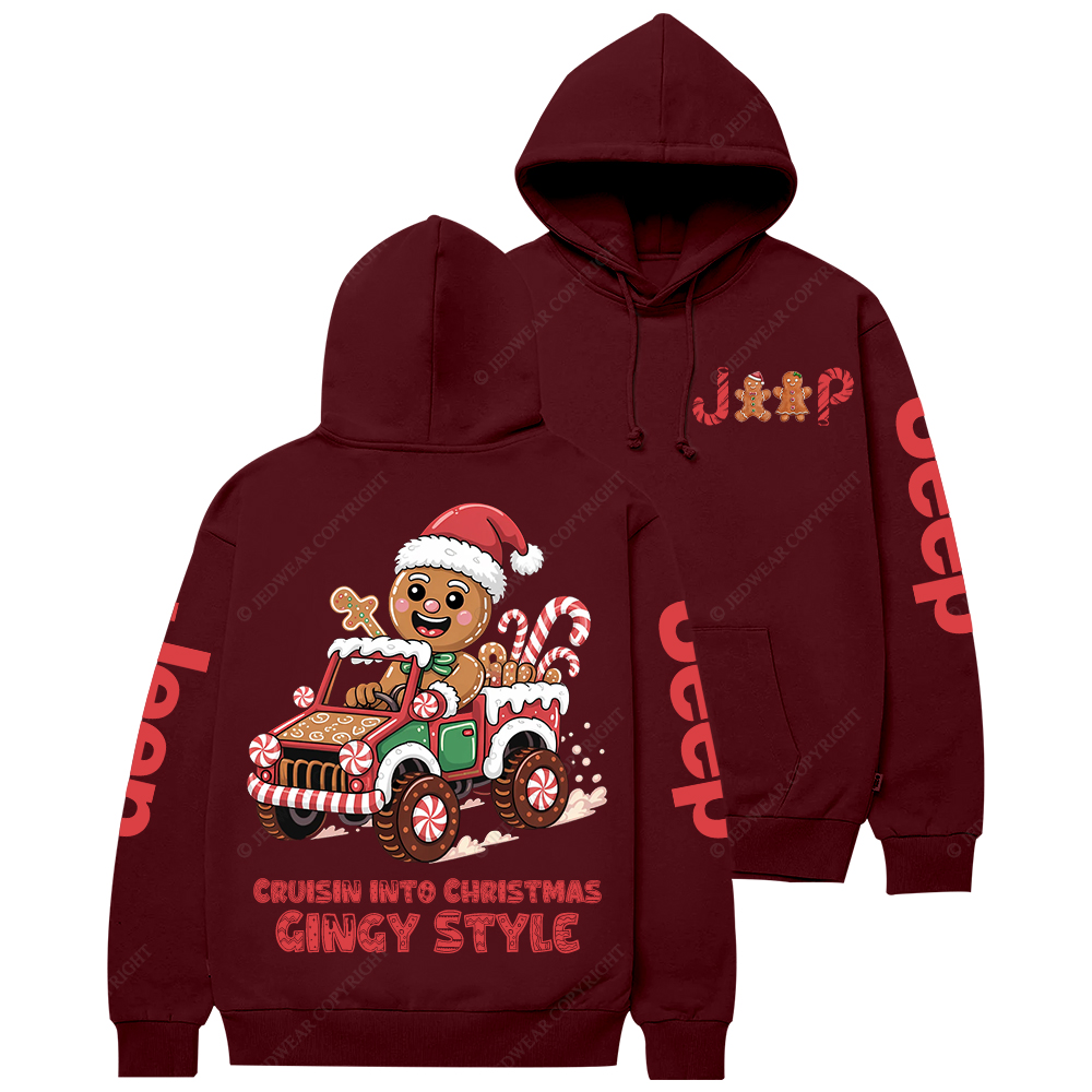 Cruisin Into Christmas Gingy Style Jp Casual Hoodie