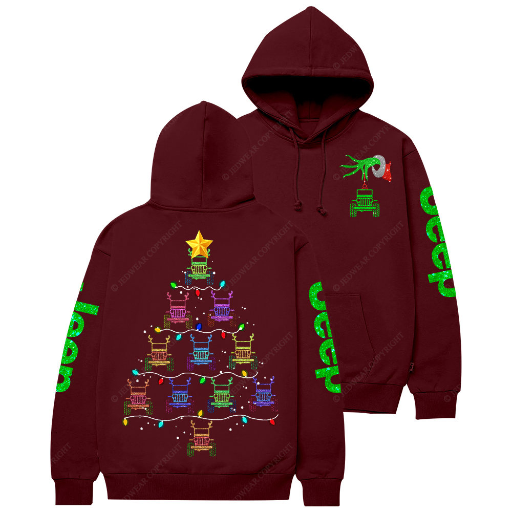 Bling Car Merry Christmas Jp Casual Hoodie