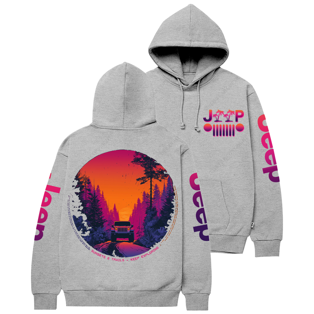 Sunsets Trails Keep Exploring Jp Casual Hoodie