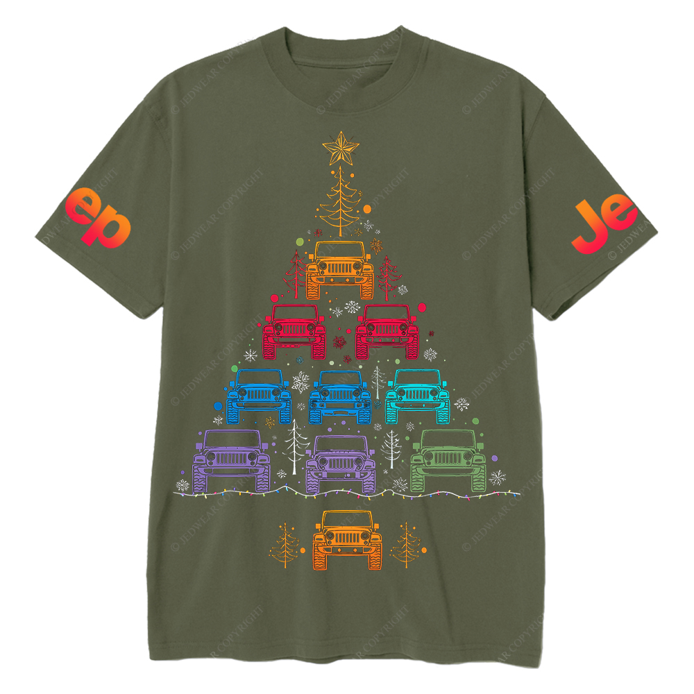 Colorful Lights Merry Christmas Jp T-Shirt
