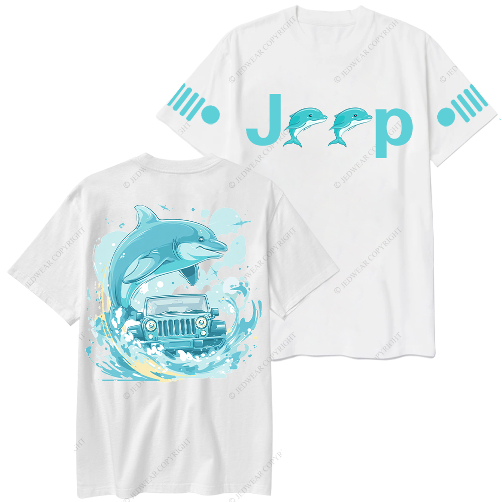 Dolphin Waves Surf Jp T-Shirt