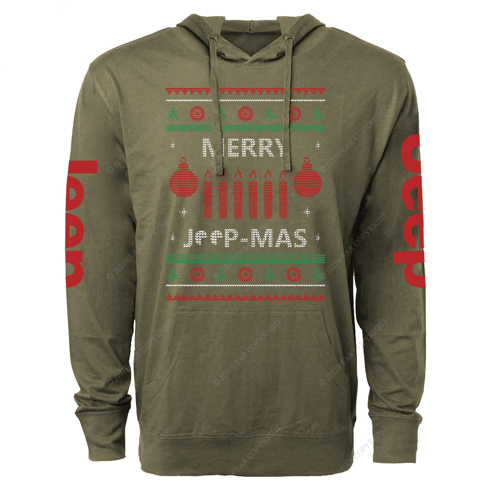 Ugly Merry Christmas Jp Oversized Lightweight Hoodie   