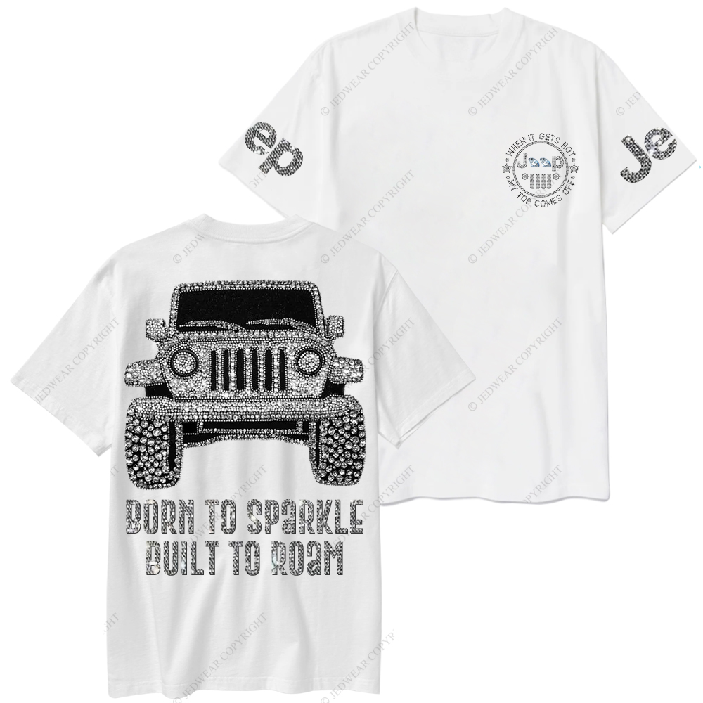 Bling Car Born To Sparkle Built To Roam Jp T-Shirt
