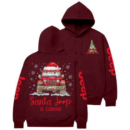 Santa Car Is Coming Merry Christmas Jp Casual Hoodie