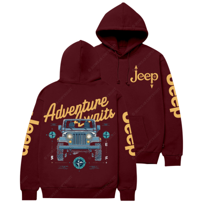 Adventure Awaits  Compass Jp Casual Hoodie
