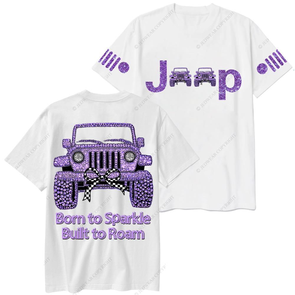 Girl Purple Car Bling Bling Jp T-Shirt