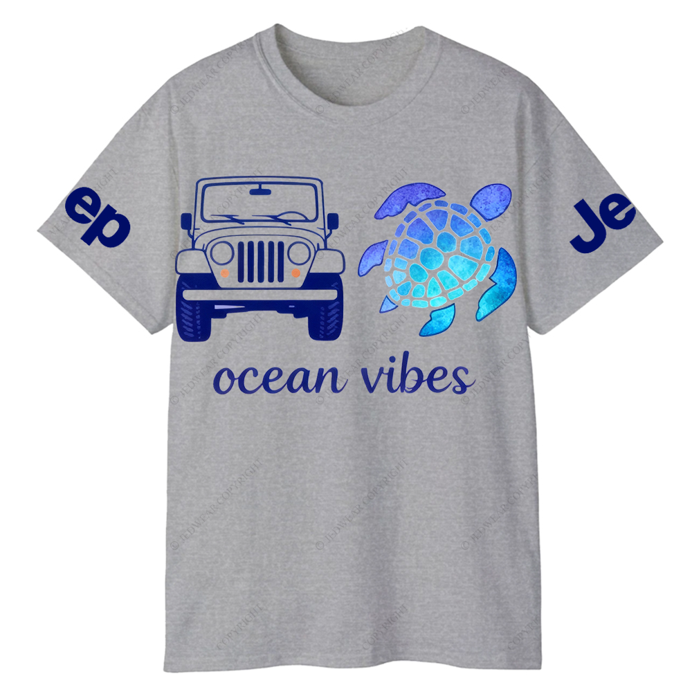 Blue Turtle Ocean Vibes Jp T-Shirt