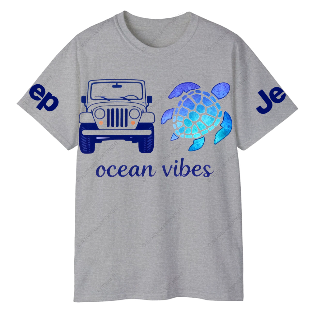 Blue Turtle Ocean Vibes Jp T-Shirt