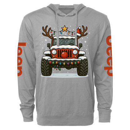 Off-Road Merry Christmas Jp Oversized Lightweight Hoodie   