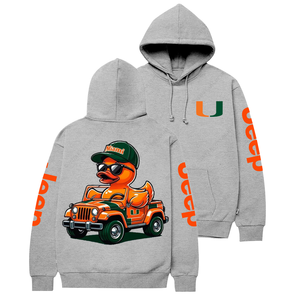 University Of Miami Duck Jp Casual Hoodie
