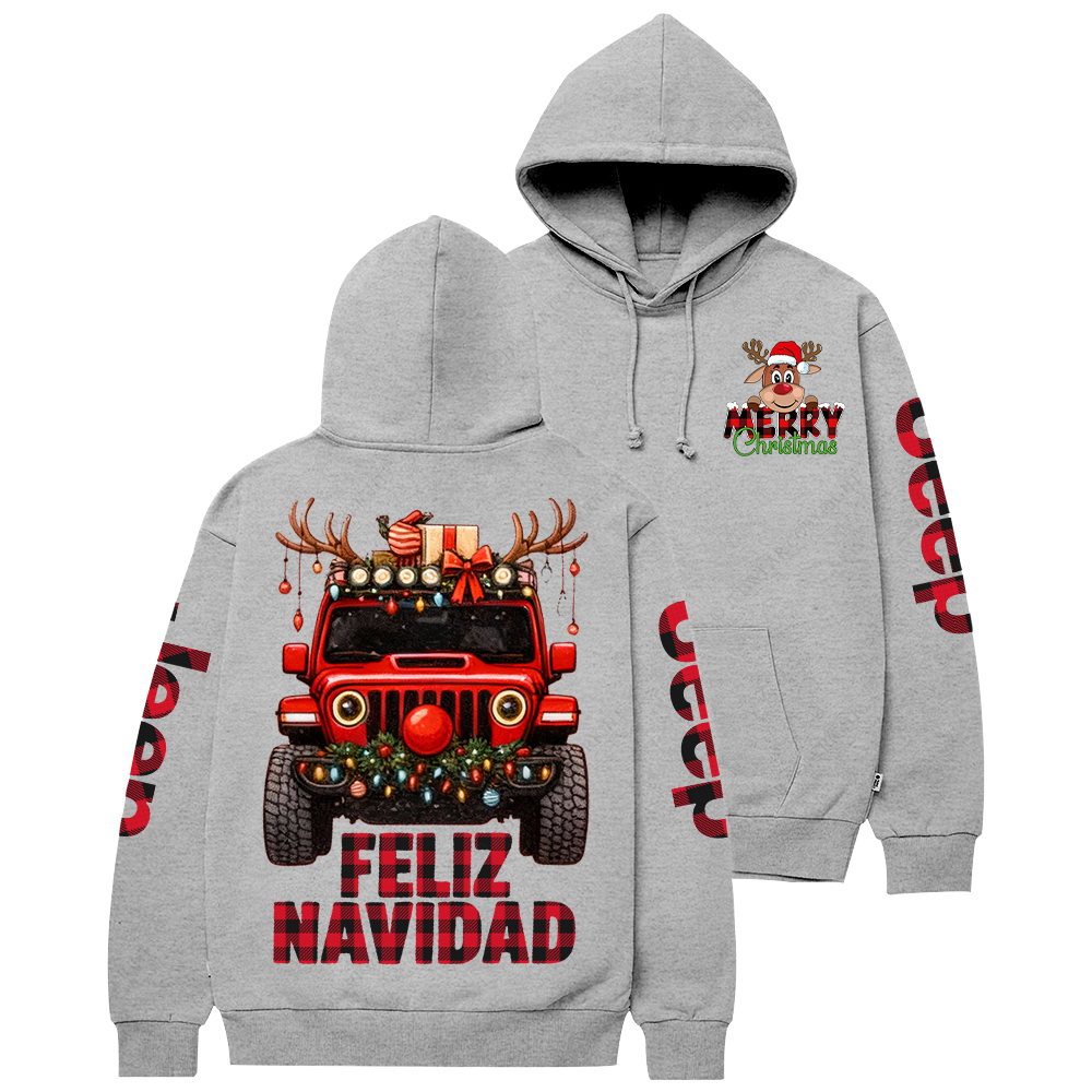 Red Car Christmas  Jp Casual Hoodie
