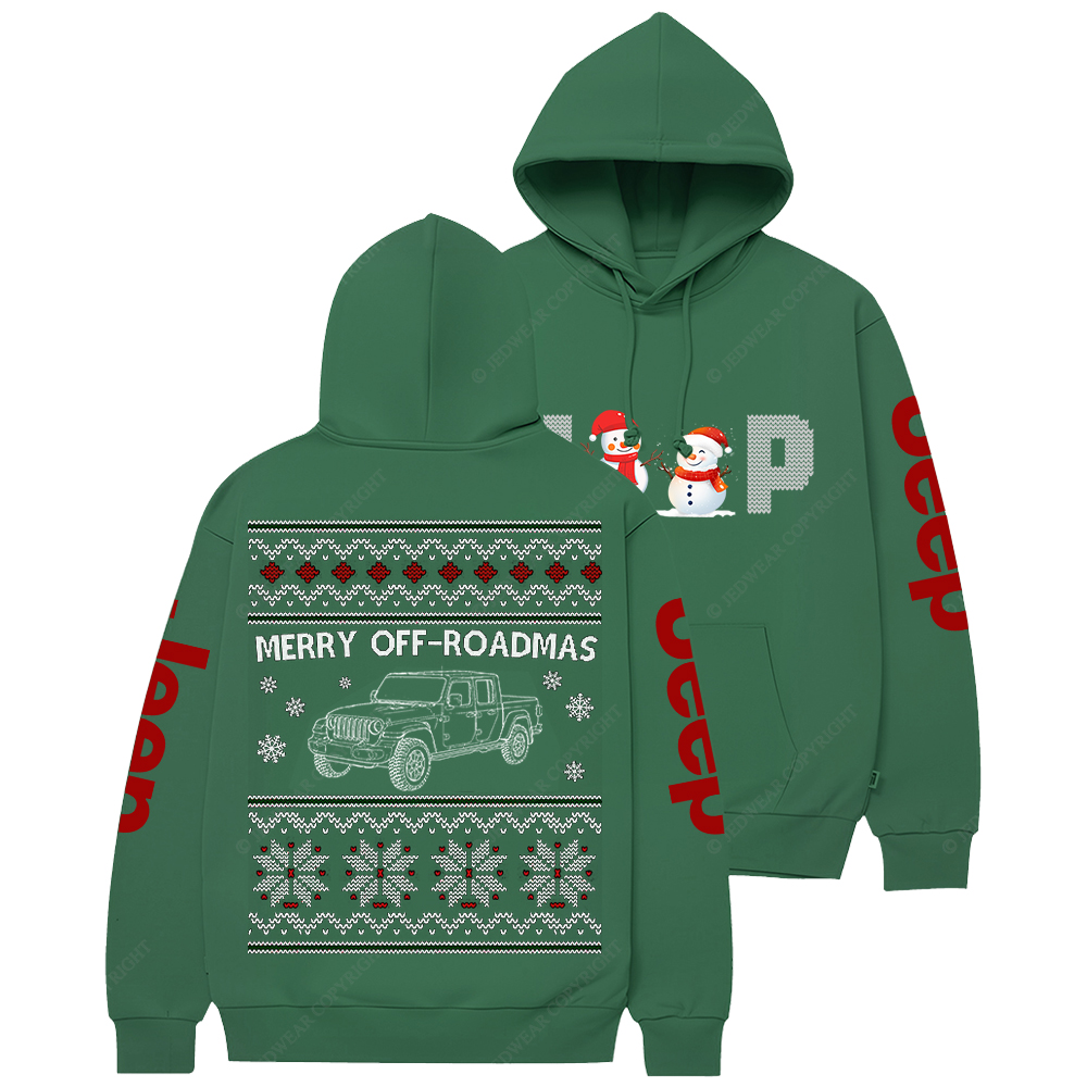 Merry OFF-Roadmas 4x4  Merry Christmas Jp Casual Hoodie