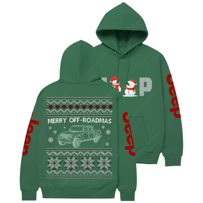 Merry OFF-Roadmas 4x4  Merry Christmas Jp Casual Hoodie
