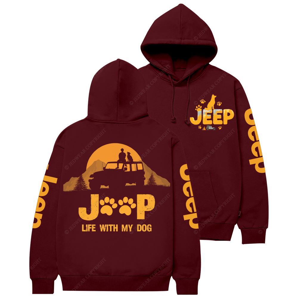  Car Life With My Dog Jp Casual Hoodie