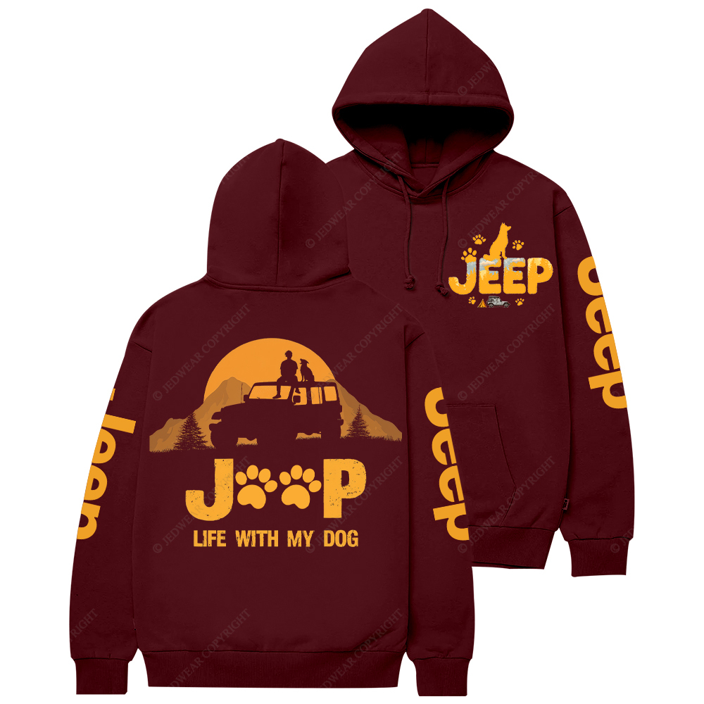  Car Life With My Dog Jp Casual Hoodie