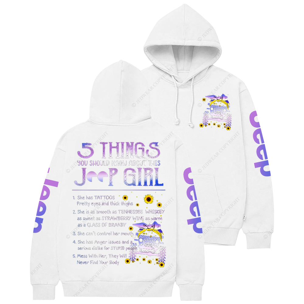 5 Things You Should Know About This Girl  Jp Casual Hoodie