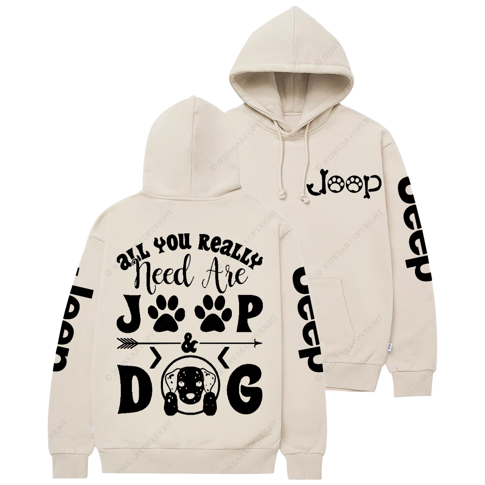 All You Really Need Are Car Dog Jp Casual Hoodie