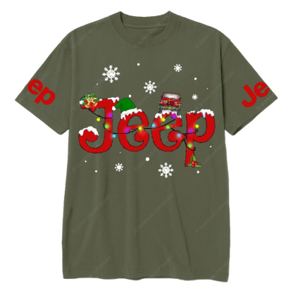 Funny Car Christmas Light Jp T-Shirt