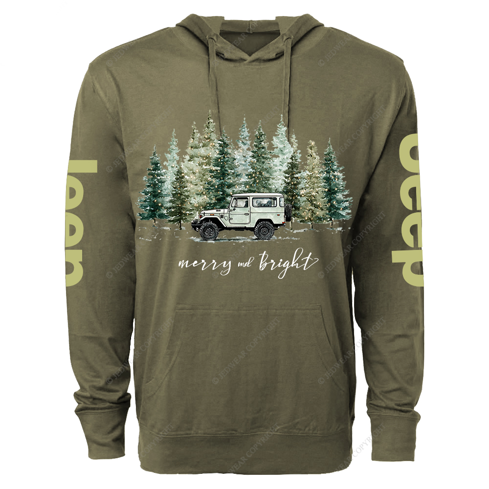 Merry And Bright Jp Oversized Lightweight Hoodie   