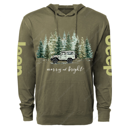 Merry And Bright Jp Oversized Lightweight Hoodie   