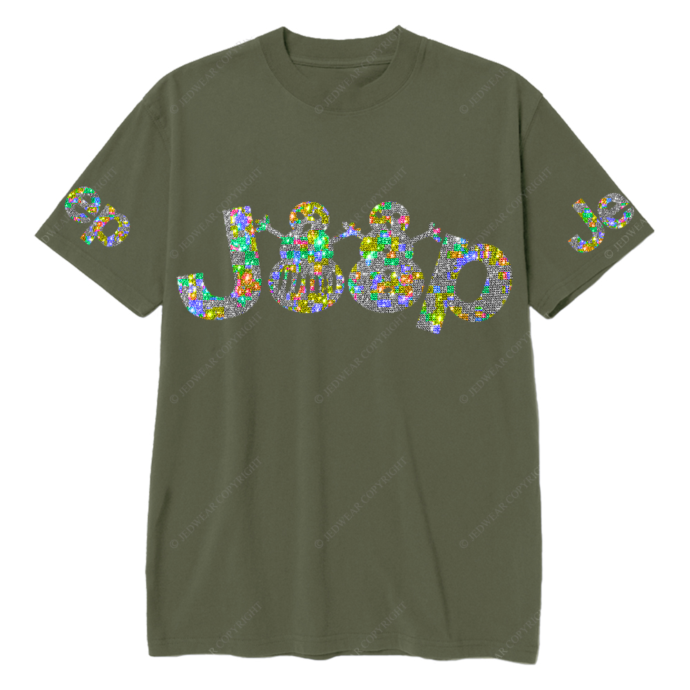 Merry Christmas Snowman Bling Jp T-Shirt