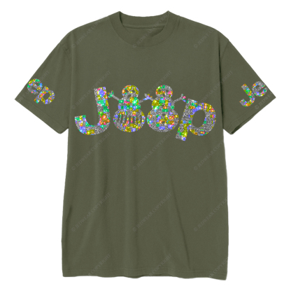 Merry Christmas Snowman Bling Jp T-Shirt