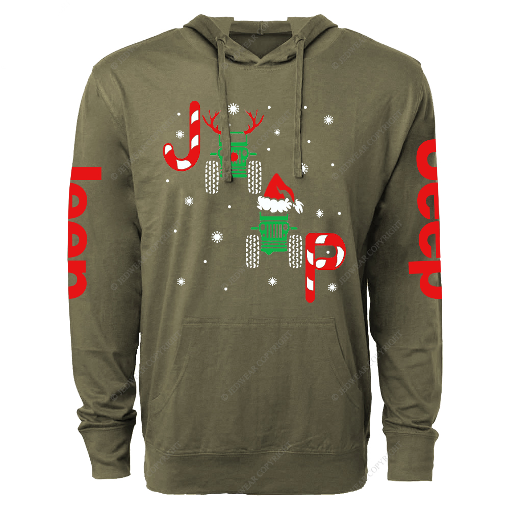 Merry Christmas Snowflakes Antlers Jp Oversized Lightweight Hoodie   