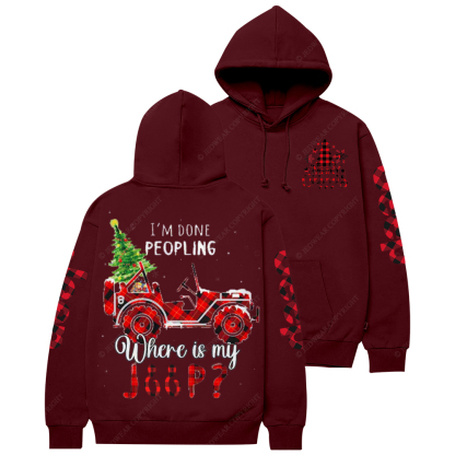 I'm Done Peopling Where Is My Jp Casual Hoodie