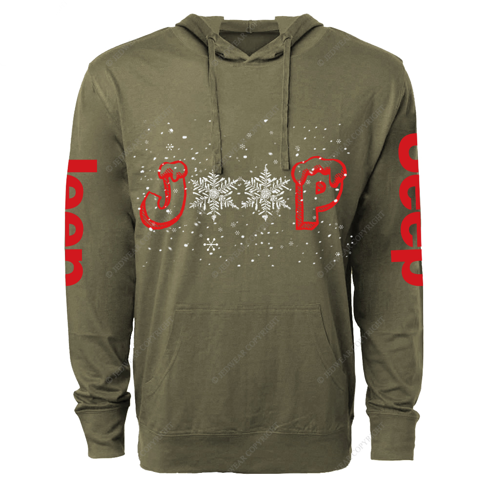 Snowflake Merry Christmas Jp Oversized Lightweight Hoodie   