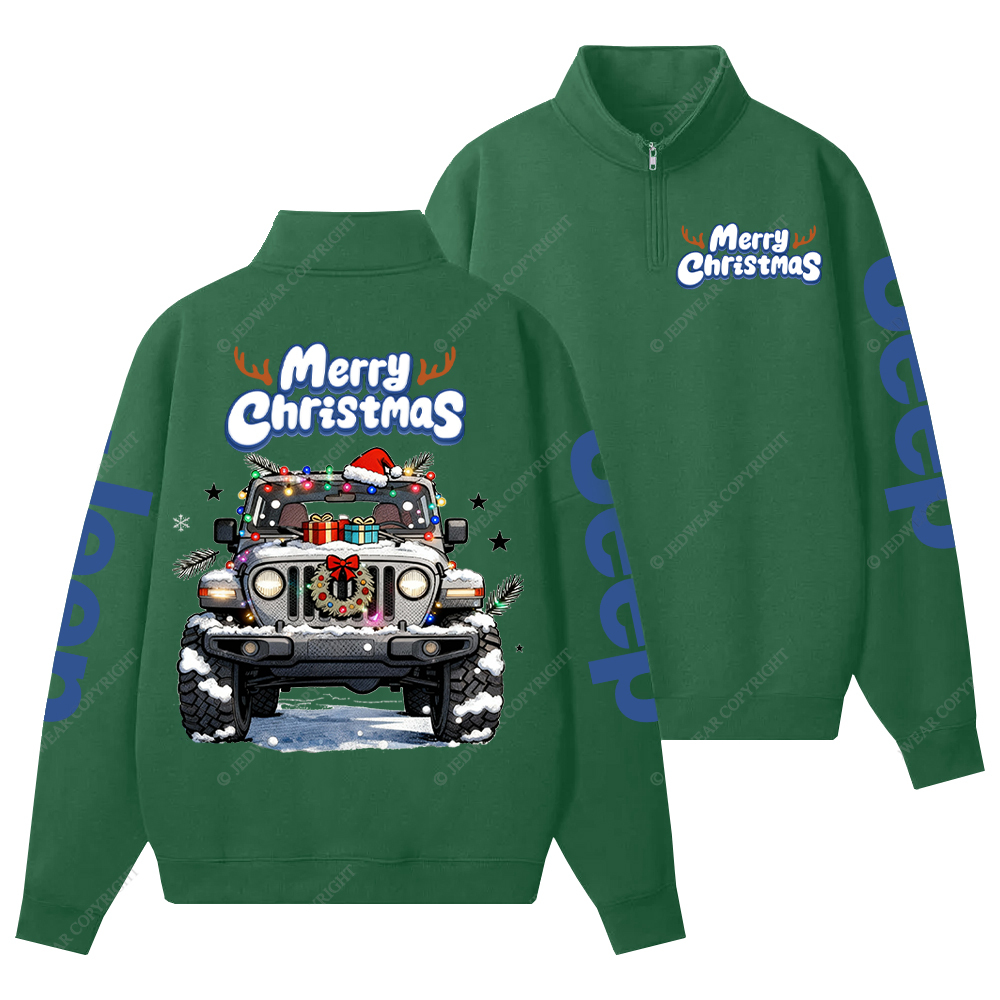 Merry Christmas Jp Half-Zip Jacket Sweatshirt