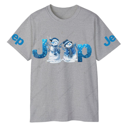Blue Snowman Christmas Jp T-Shirt