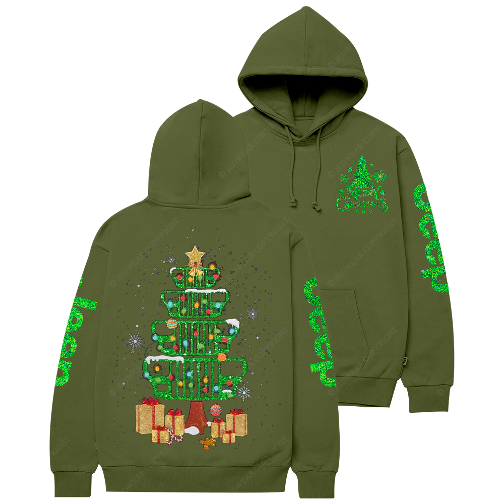Pine Christmas Tree Jp Casual Hoodie
