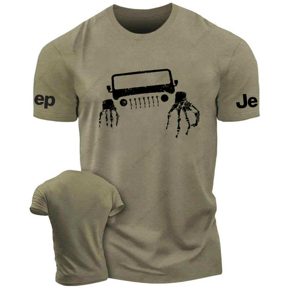 JP Halloween Skull And Hands  Front Design JP T-Shirt