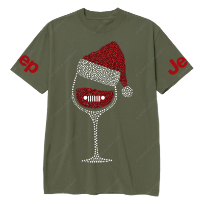 Bling Glowing Wine Glasses Jp T-Shirt