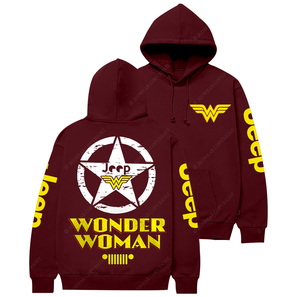 Wonder Woman Military Star Jp Casual Hoodie