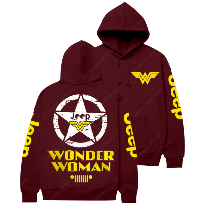 Wonder Woman Military Star Jp Casual Hoodie