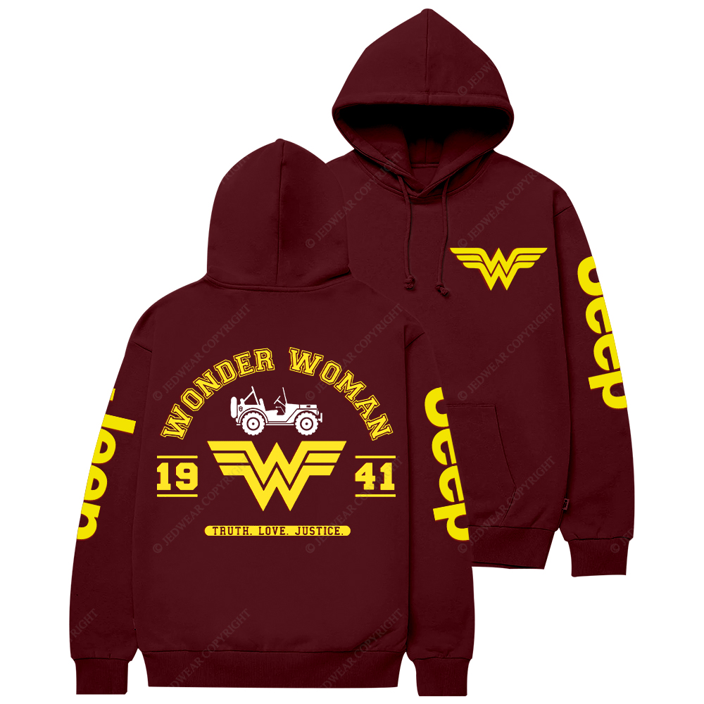 Wonder Woman Truth Love Justice Jp Casual Hoodie
