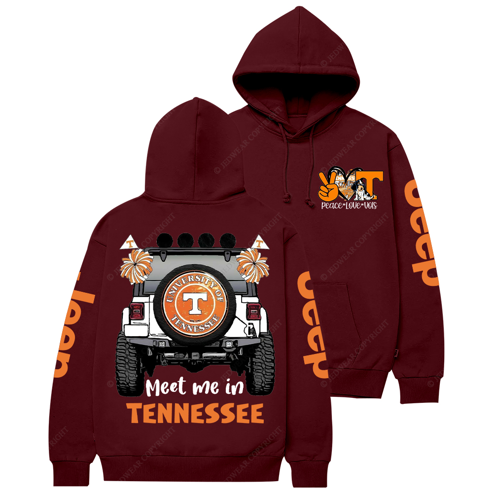 Meet Me In Tennessee Football Jp Casual Hoodie
