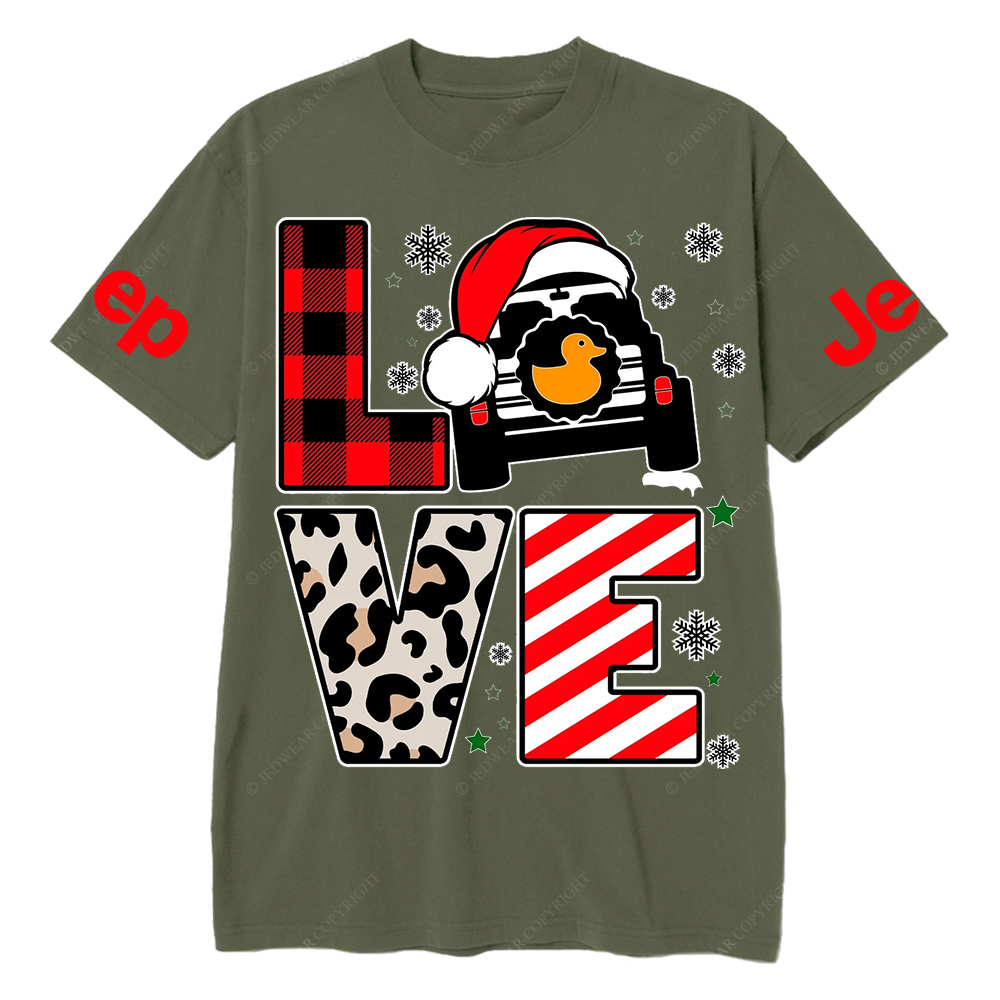 Merry Christmas Duck Snow Jp T-Shirt