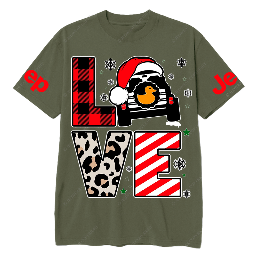 Merry Christmas Duck Snow Jp T-Shirt