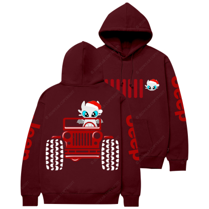 Toothless Driving Off-Road Vehicle Jp Casual Hoodie