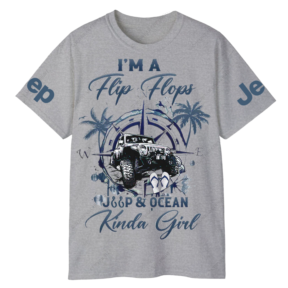 I'm A Flip Flops Jp Ocean Kinda Girl Jp T-Shirt