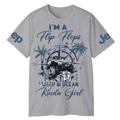 I'm A Flip Flops Jp Ocean Kinda Girl Jp T-Shirt