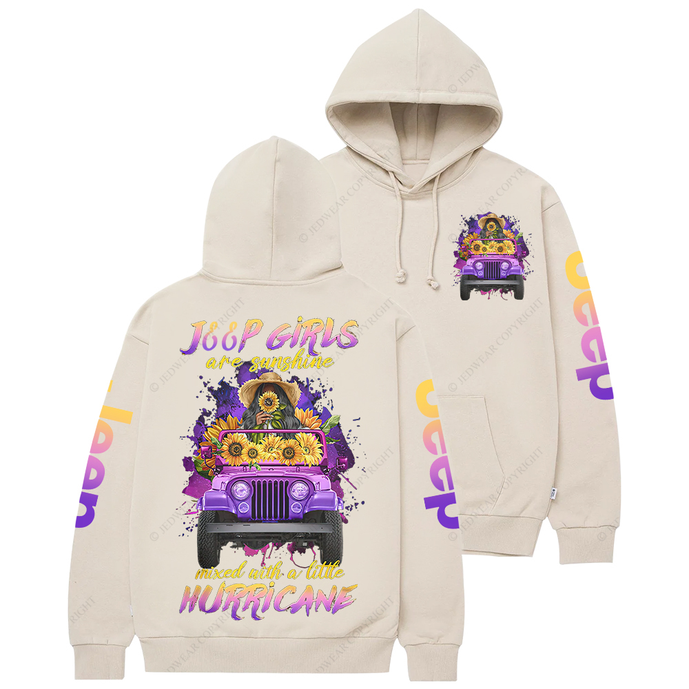 Jp Girls Are Sunshine Mixed With A Little Hurricane Jp Casual Hoodie