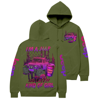 I'm A Jp And Coffee Kind Of Girl Jp Casual Hoodie