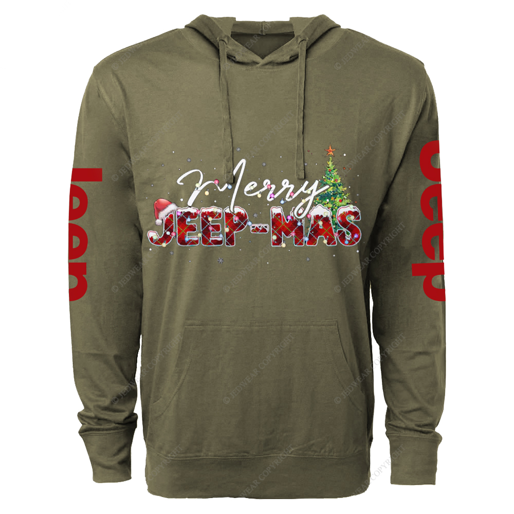 Merry Jp-Mas Text Lights Jp Oversized Lightweight Hoodie   